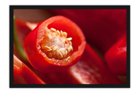 Poster Pimenta Close-up - Temperos - Cozinha - Chef - Comida - Culinária