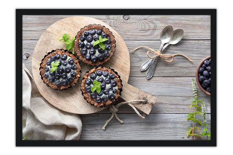 Poster Sobremesa - Framboesa - Cozinha - Chef - Comida - Culinária