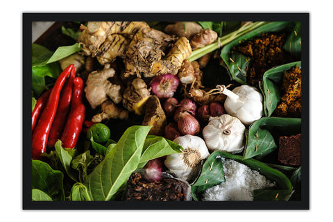Poster Temperos - Cozinha - Chef - Comida - Culinária