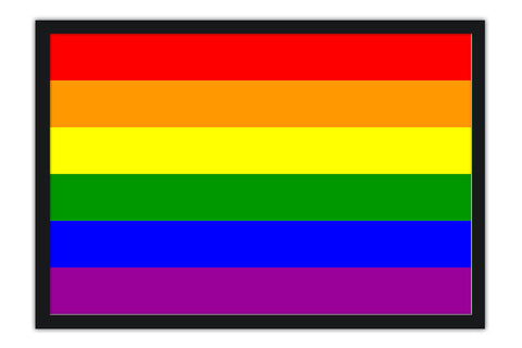 Poster Bandeira Arco Íris - Símbolo LGBT - Gay Pride - Orgulho Gay