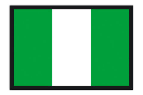 Poster Bandeira da Nigéria