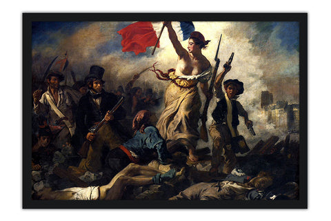 Poster A Liberdade Guiando o Povo Eugene Delacroix - Obras de Arte