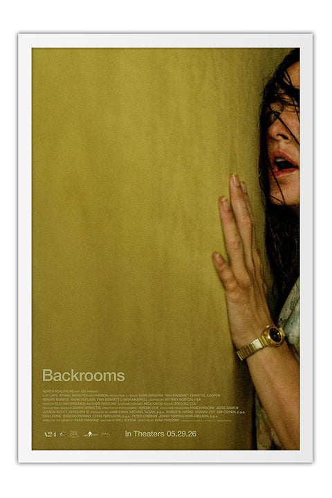 Poster Backrooms - Terror - Filmes - Moldura branca