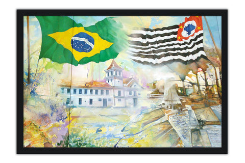 Poster São Paulo - SP - Bandeiras
