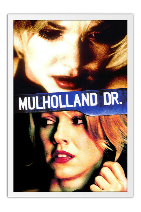 Poster Cidade dos Sonhos - Mulholland Drive - David Lynch - Cult - Filmes - Moldura branca