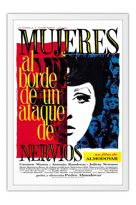 Poster Mulheres à Beira de um Ataque de Nervos - Pedro Almodóvar - Cult - Filmes - Moldura branca