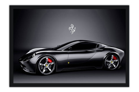 Poster Ferrari Preta - Carros