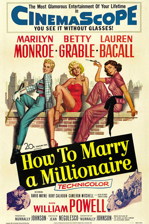 Poster How to Marry a Millionaire - Marilyn Monroe - Clássico - Filmes