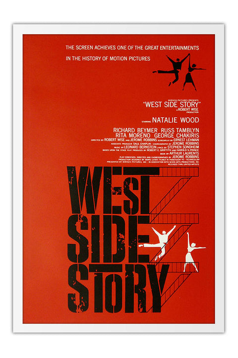 Poster Amor Sublime Amor West Side Story - Musical - Clássico - Filmes - Moldura branca