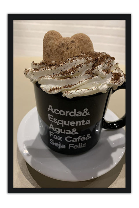 Poster Xicara de Café - Chef - Cozinha - Caneca - Frases - Comida