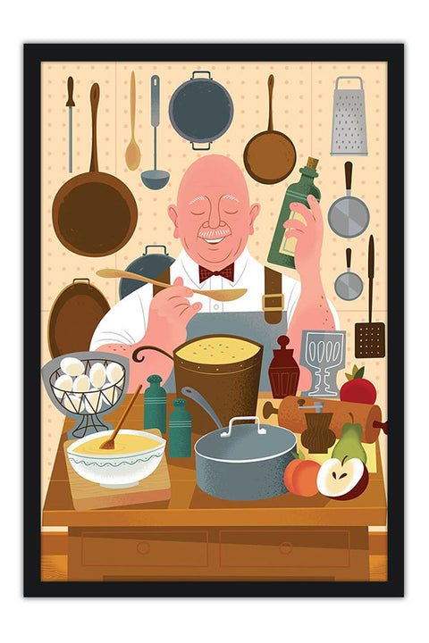 Poster Culinária - Cozinhar - Chef - Cozinha - Comida