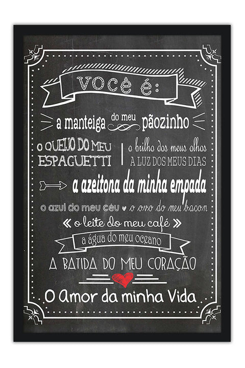 Poster Você é: - Culinária - Cozinhar - Chef - Cozinha - Frases - Comida