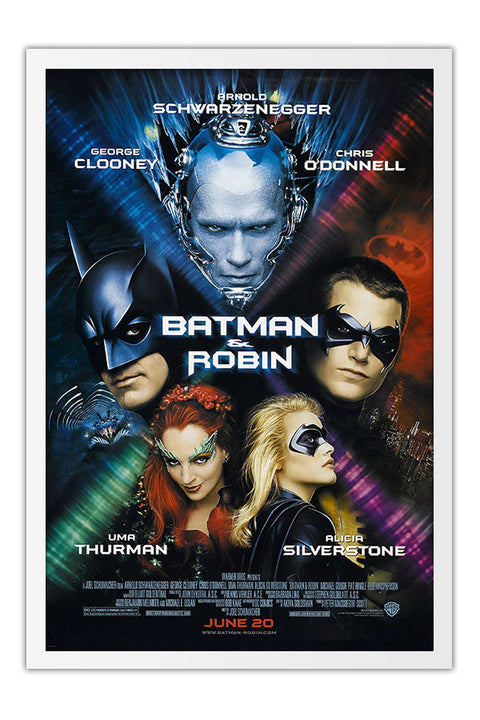 Poster Batman e Robin Batman Robin - Filmes - Moldura branca