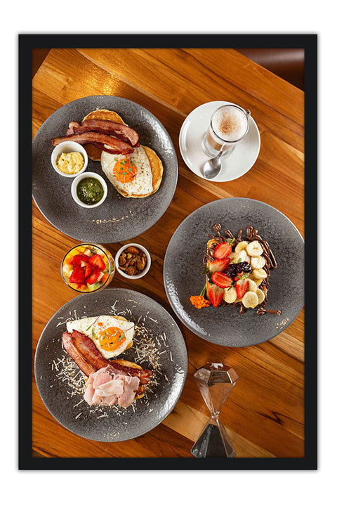 Poster Café da Manhã - Culinária - Cozinhar - Chef - Cozinha - Comida