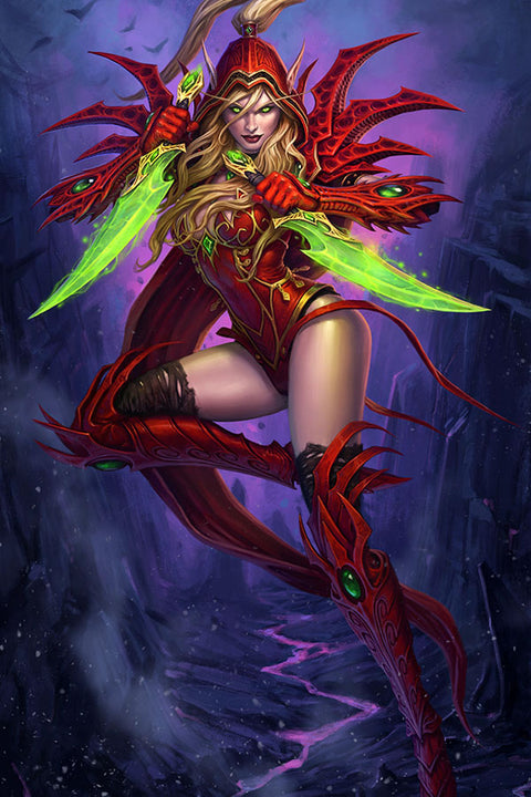 Poster Hearthstone - Valeera Sanguinar - Games