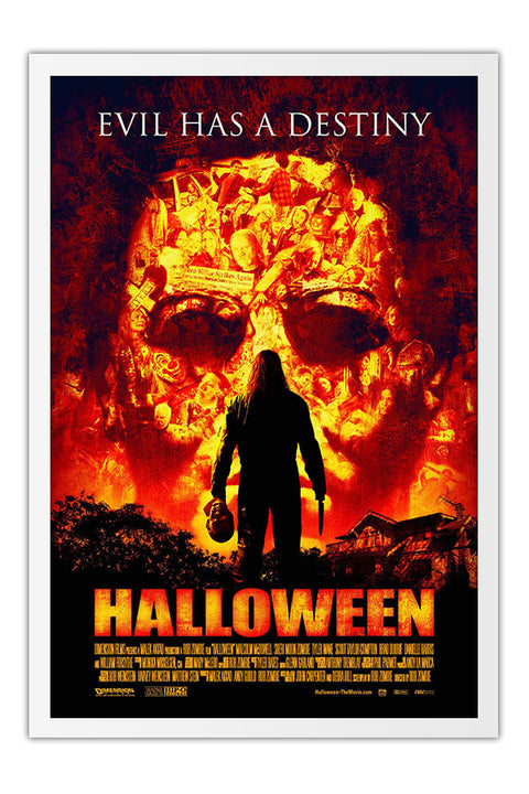 Poster Halloween 2007 Rob Zombie - Terror - Filmes - Moldura branca