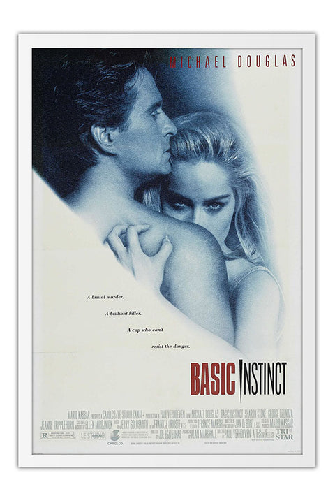 Poster Instinto Selvagem Basic Instinct Sharon Stone - Cult - Filmes - Moldura branca