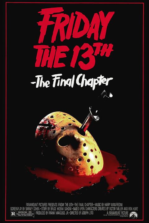 Poster Sexta-Feira 13 Parte 4 o Capítulo Final Friday the 13th - Terror Vintage - Filmes - Pôster sem moldura