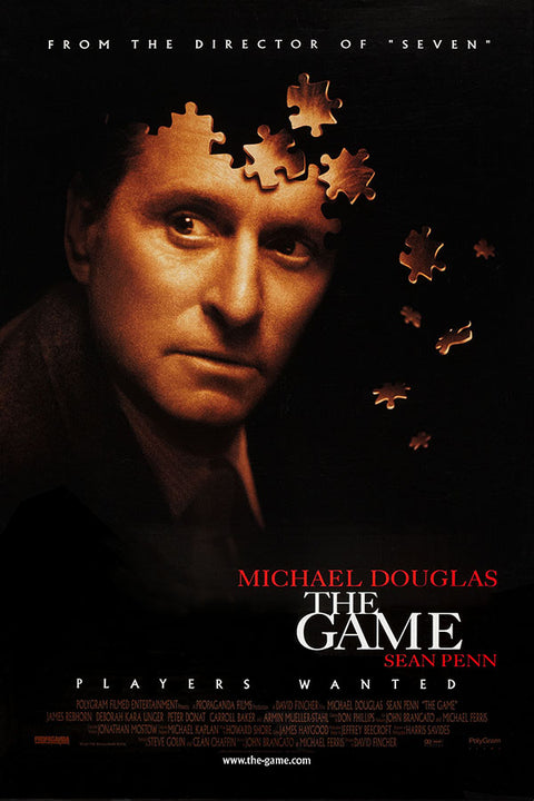 Poster Vidas em Jogo the Game Michael Douglas David Fincher - Cult - Filmes - Pôster sem moldura
