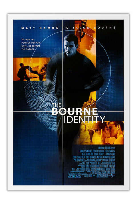 Poster A Identidade Bourne the Bourne Identity - Filmes - Moldura branca