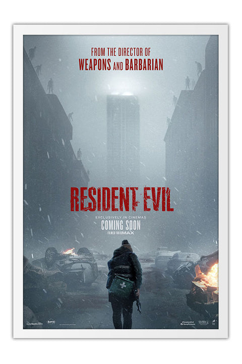 Poster Resident Evil - Terror - Filmes - Moldura branca