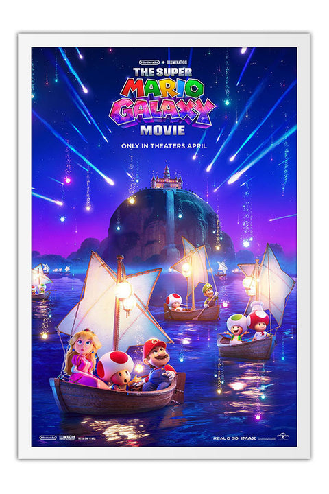 Poster Super Mario Galaxy: O Filme - Animação - Filmes - Moldura branca
