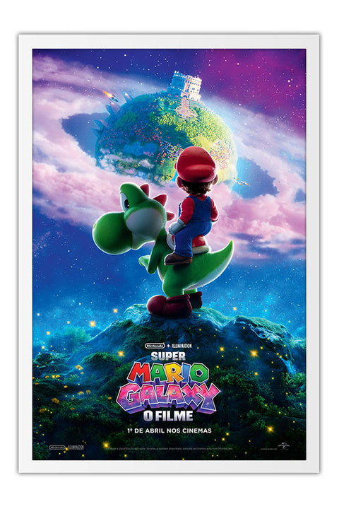 Poster Super Mario Galaxy: O Filme - Animação - Filmes - Moldura branca