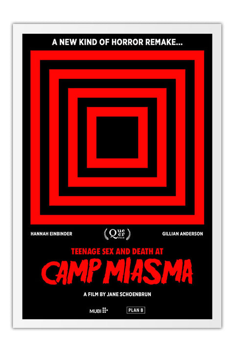 Poster Teenage Sex and Death at Camp Miasma - Acampamento Miasma - Terror - Drama - Filmes - Moldura branca