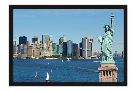 Poster New York - Nova Iorque - Estátua da Liberdade - Paisagens