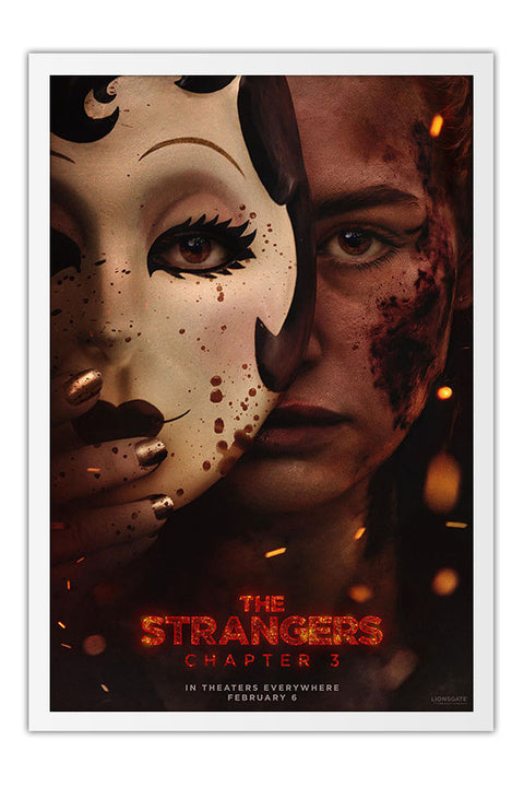 Poster The Strangers Chapter 3 os Estranhos Capítulo Final - Terror - Filmes - Moldura branca