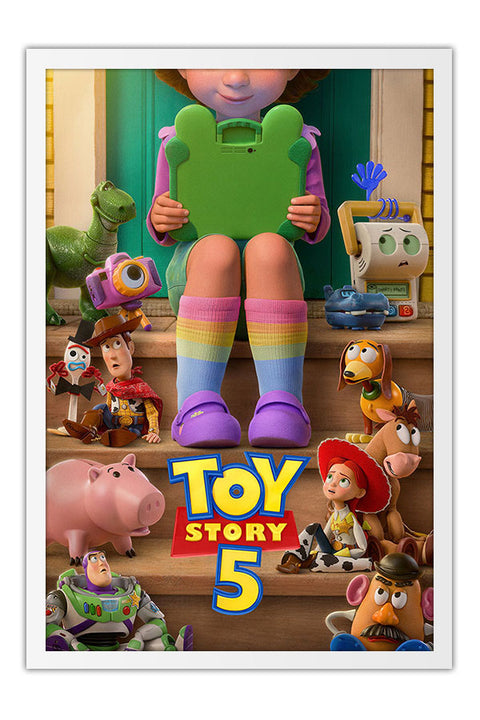 Poster Toy Story 5 - Animação - Infantil - Filmes - Moldura branca