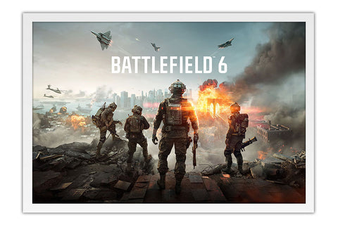 Poster Battlefield 6 - FPS - Games - Moldura branca