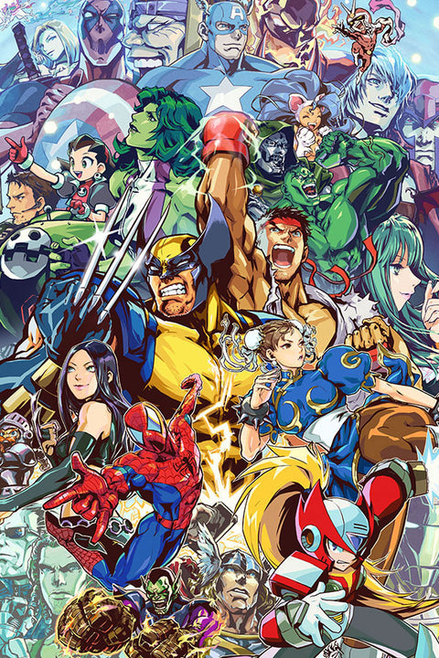Poster Especial Marvel Versus Capcom - Games
