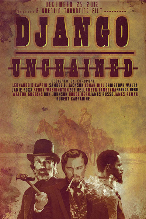 Poster Django Livre - Tarantino - Aletrnativo Antigo - Filmes