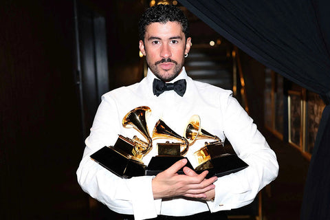 Poster Bad Bunny Grammy - Artistas Pop - Pôster sem moldura