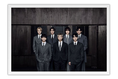 Poster BTS Arirang - K-Pop - Artistas Pop - Moldura branca