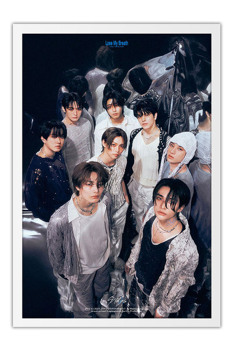 Poster Stray Kids - K-Pop - Artistas Pop - Moldura branca