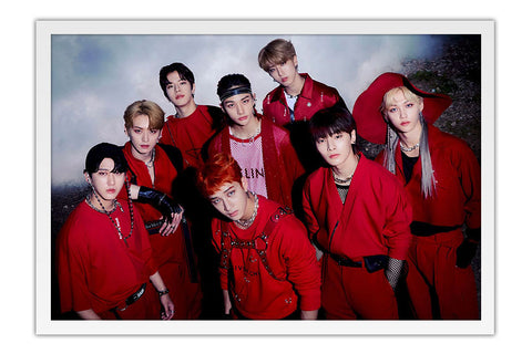 Poster Stray Kids - K-Pop - Artistas Pop - Moldura branca