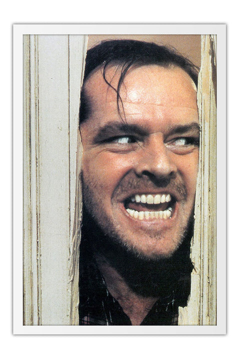 Poster Jack Nicholson - Atores - Moldura branca