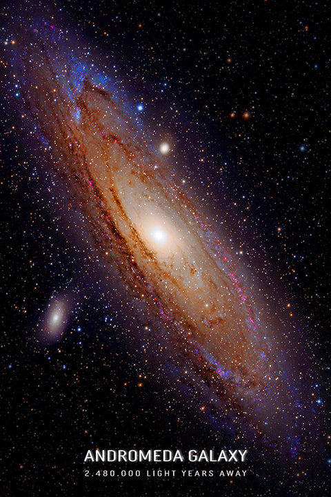 Poster Galáxia Andrômeda - Universo - Pôster sem moldura