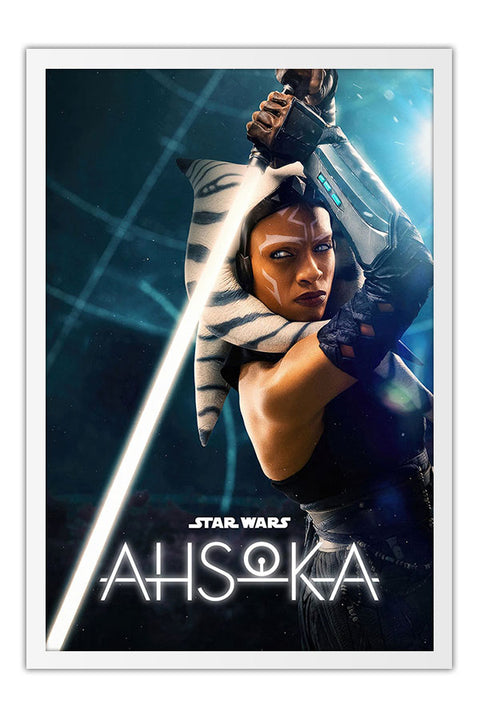 Poster Ahsoka Star Wars - Ficção Científica - Séries - Moldura branca