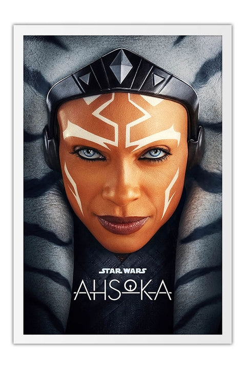 Poster Ahsoka Star Wars - Ficção Científica - Séries - Moldura branca