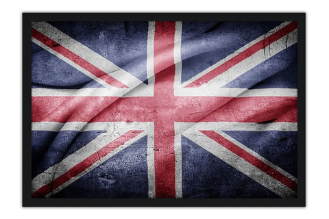 Poster Bandeira da Inglaterra Estilo Grunge
