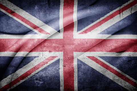 Poster Bandeira da Inglaterra Estilo Grunge