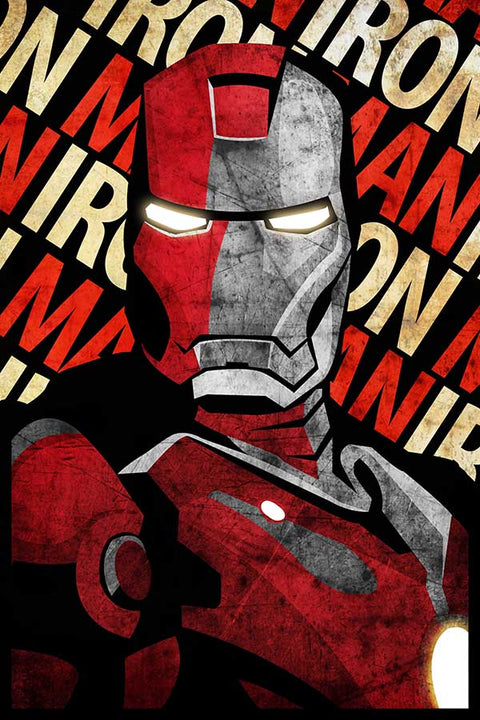 Poster  Iron Man - Homem de Ferro - Marvel - Vingadores - Quadrinhos - Filmes
