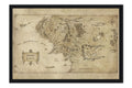 Poster  Mapa da Terra Média - Hobbit e Senhor dos Anéis