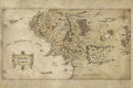 Poster  Mapa da Terra Média - Hobbit e Senhor dos Anéis