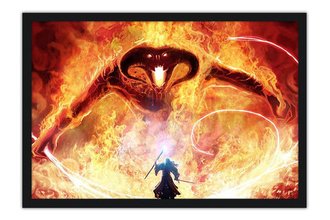 Poster O Senhor dos Anéis - The Lord of the Rings - Gandalf e Balrog - Filmes