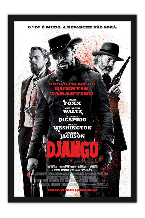 Poster  Django Livre - Tarantino - Filmes