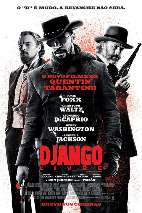 Poster  Django Livre - Tarantino - Filmes